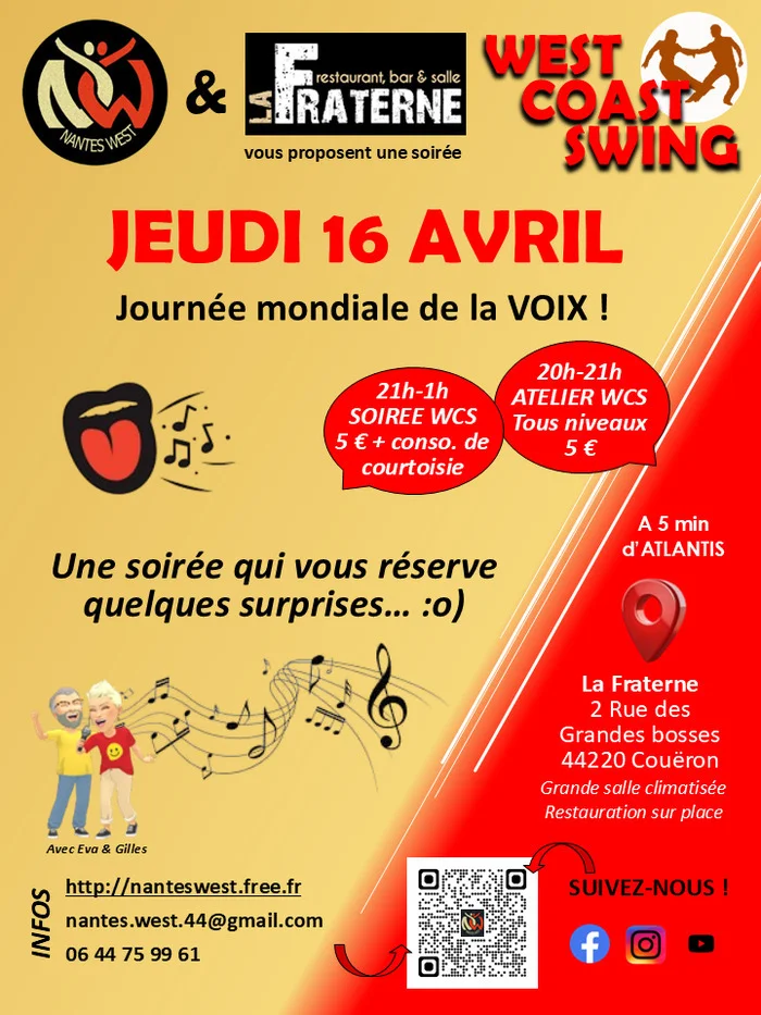 Atelier + Soirée West Coast Swing « Voix »