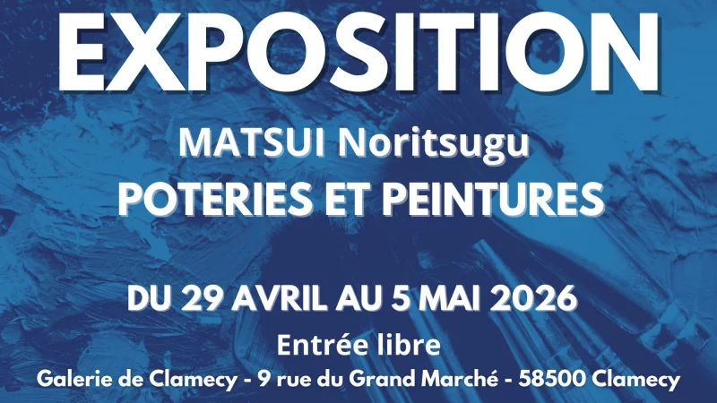 Exposition HERBE  FOLLE - de Noritsugu MATSUI - Peinture et Poterie