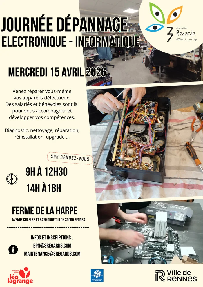 Journée de dépannage électronique et informatique