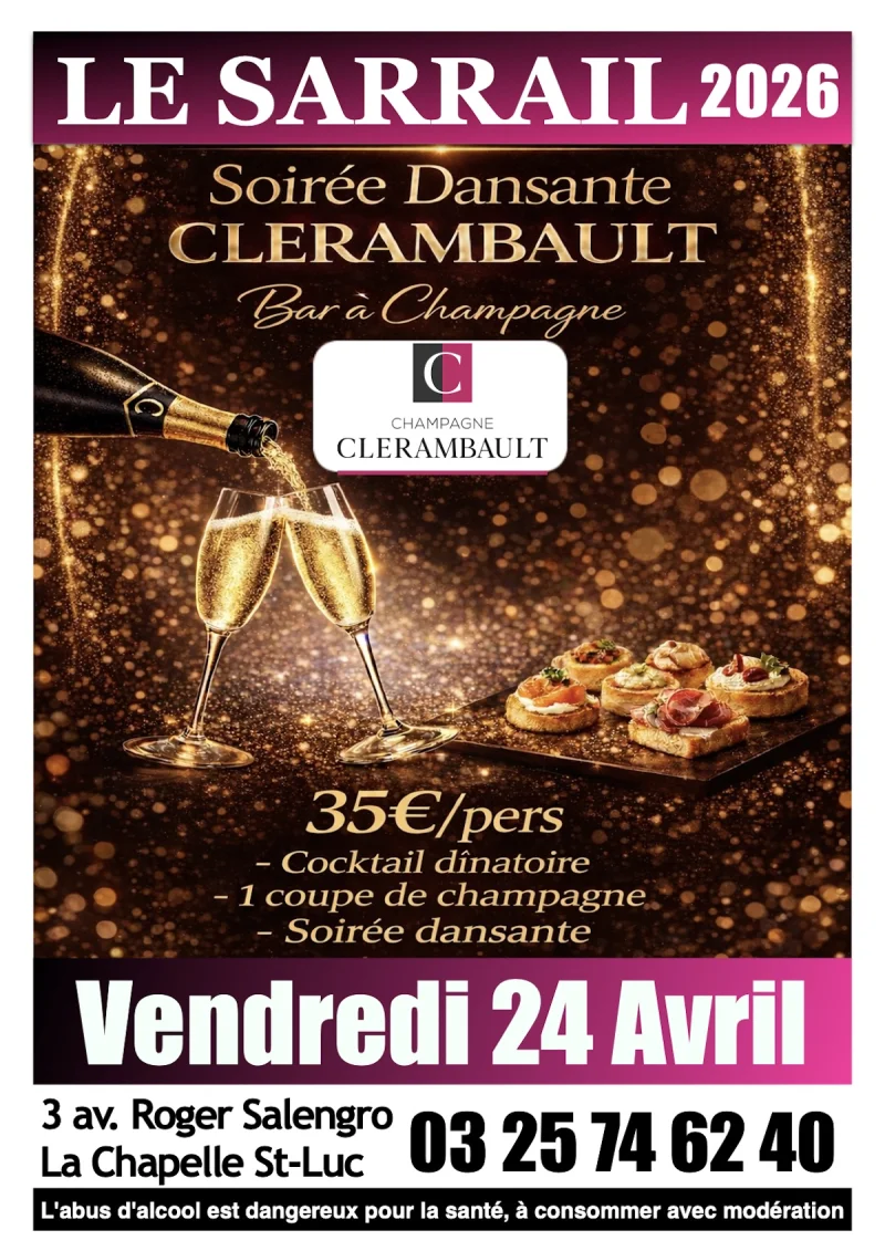 Soirée Dansante spéciale "Champagne Clérambault"