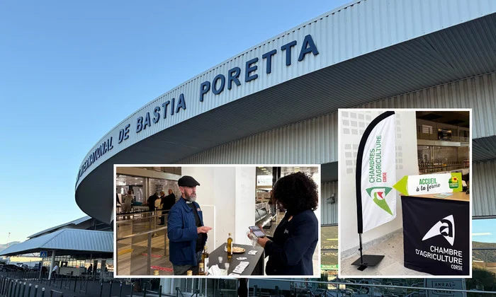 Marché des producteurs à l'aéroport de Bastia-Poretta