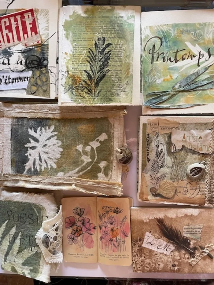 Cahier d'artiste de printemps