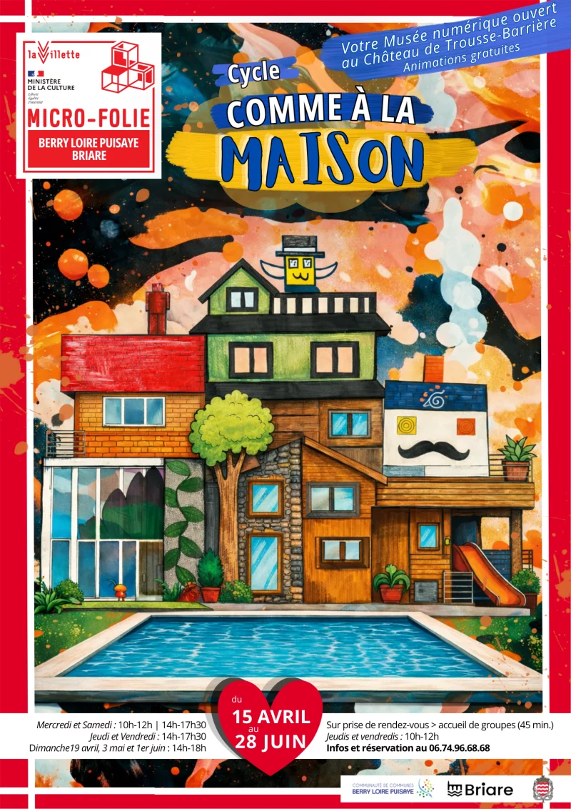 Cycle "Comme à la maison" à la Micro-Folie Berry Loire Puisaye