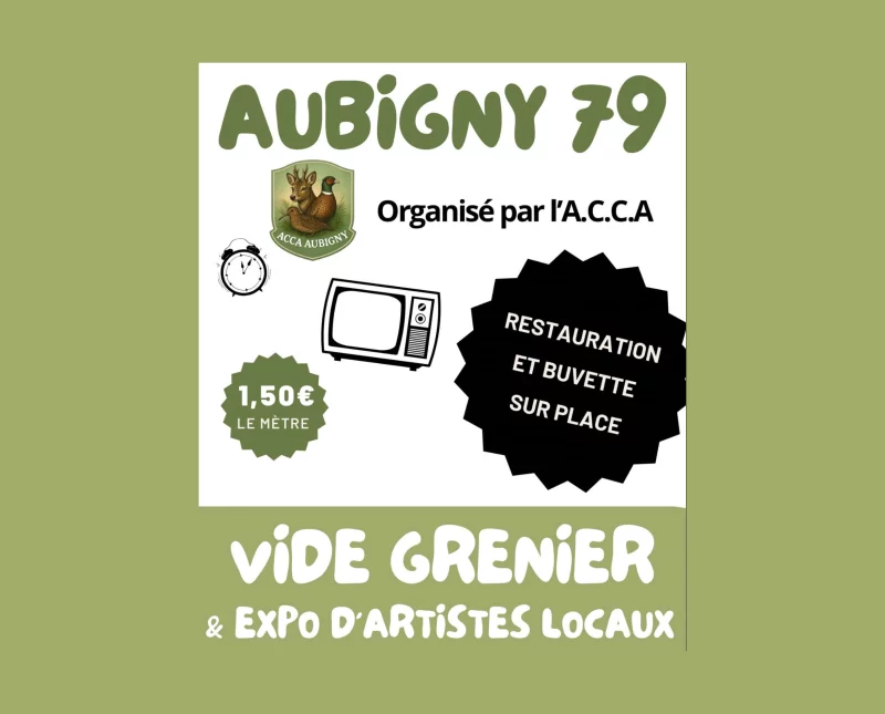 AUBIGNY : Vide-grenier et expo d'artistes