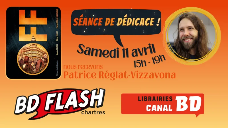 ANNULÉ - Séance de dédicace de Patrice Réglat-Vizzavona pour "Off"