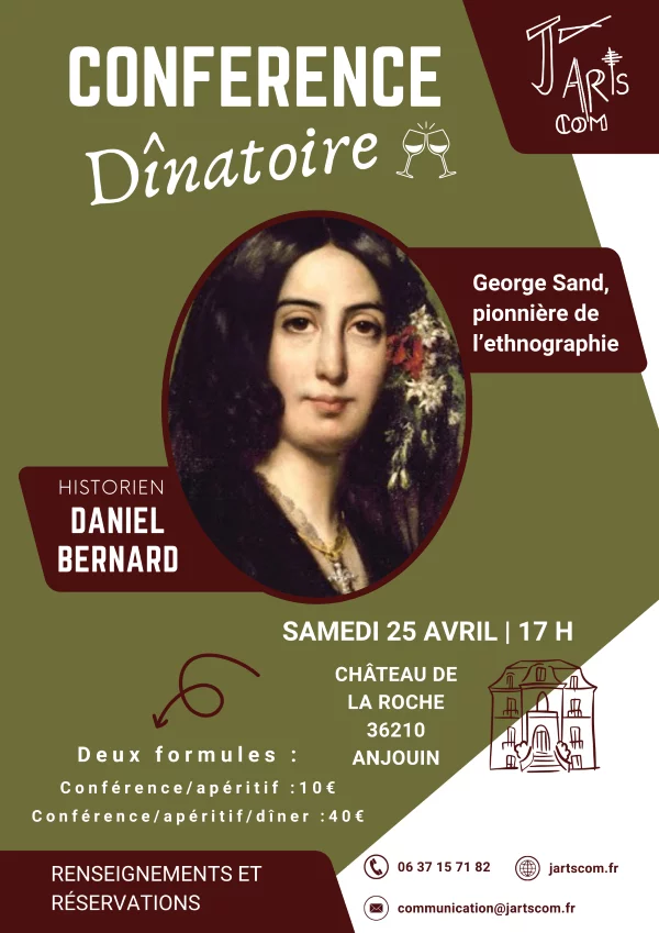 Conférence dinatoire : "George Sand, pionnière de l’ethnographie"