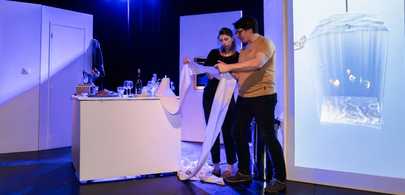 Bal!ade en Boischaut : Théâtre : La petite cuisine d'un grand singe