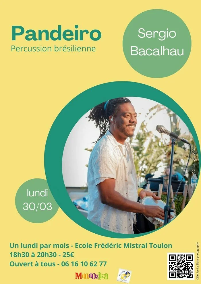 stage de pandeiro avec Sergio Bacalhau