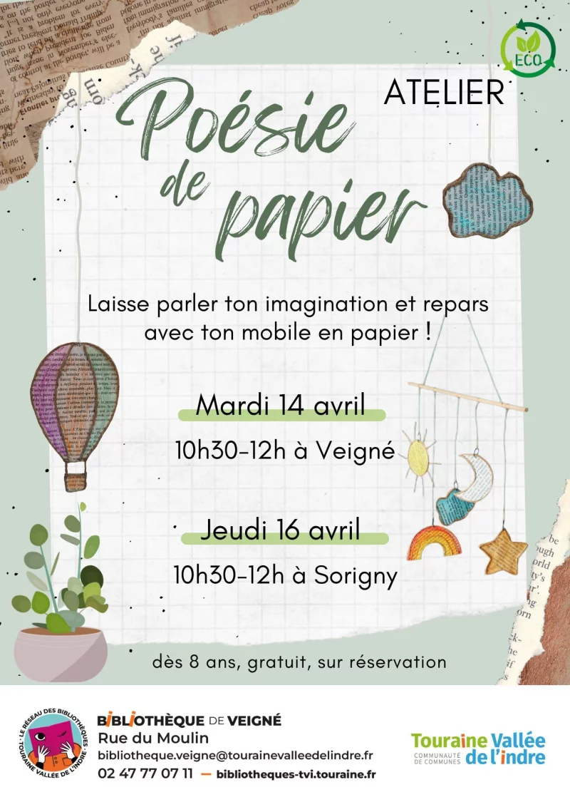 Atelier: Poésie de papier
