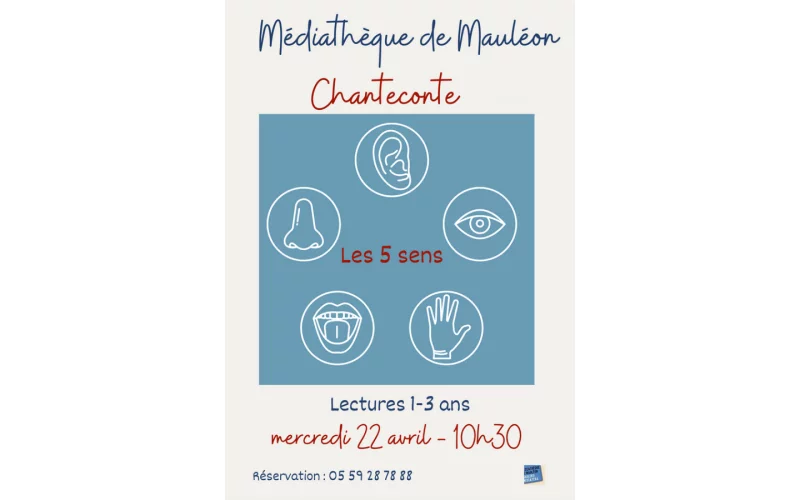 Chanteconte : les 5 sens pour les 1-3 ans