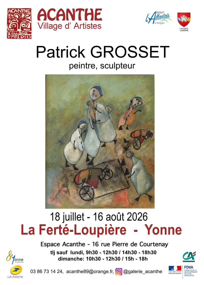 Exposition Patrick GROSSET, peintre, sculpteur