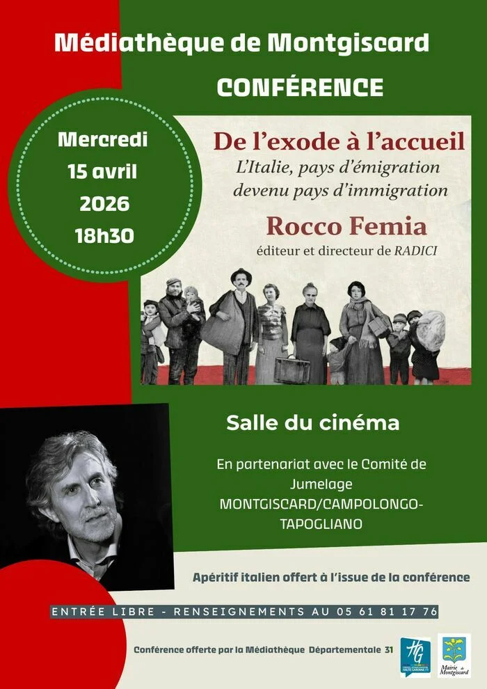 Conférence à Montgiscard : De l'exode à l'accueil, l'Italie pays d'émigration devenu pays d'immigration