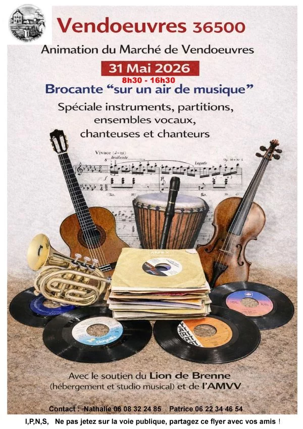 Brocante "sur un air de musique"