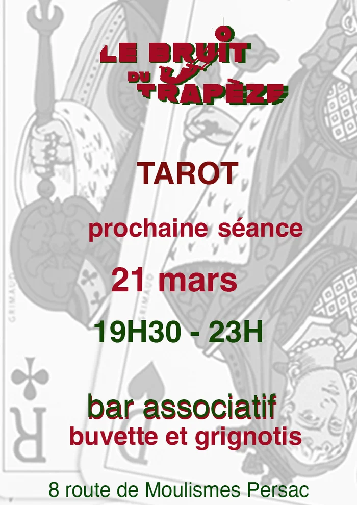Soirée  TAROT au Bruit du Trapèze