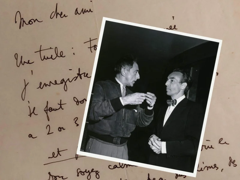 Exposition "Jean Cocteau - Igor Markevitch, correspondances et résonances"