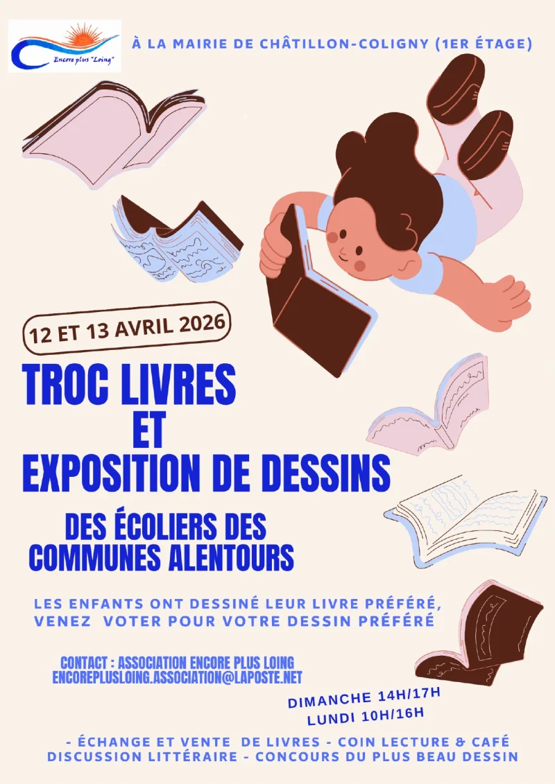 Troc livres et exposition de dessins