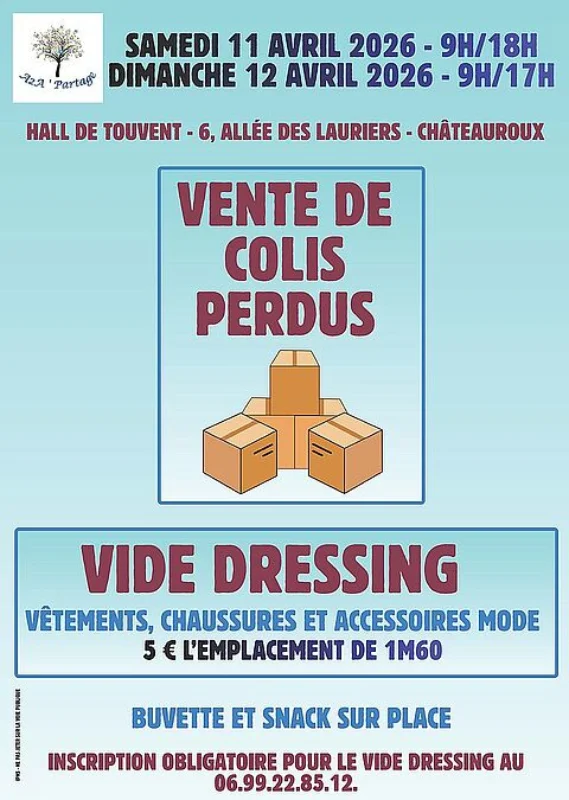 Vide dressing et vente de colis perdus