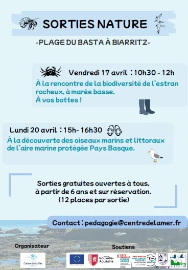 Sortie nature avec le Centre de la Mer