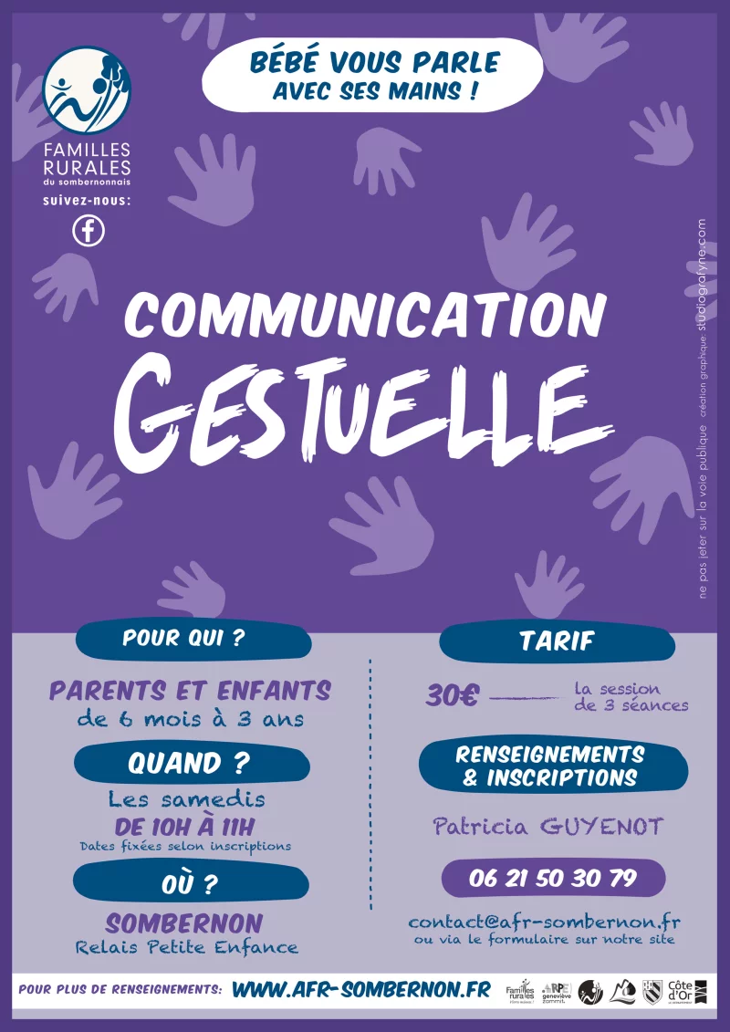 Atelier communication gestuelle associée à la parole pour tout-petits