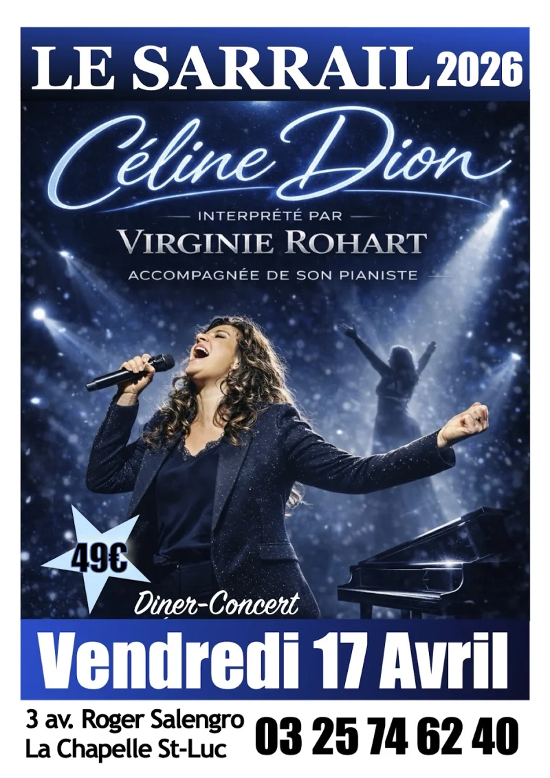 Soirée dîner-concert Céline DION avec Virginie ROHART