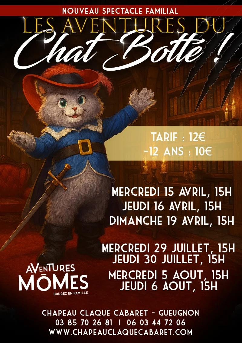Spectacle Familial de Printemps et de l'Été - Les Aventures du Chat Botté