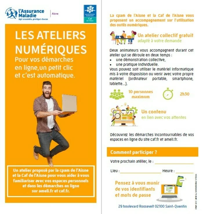 Atelier numérique Caf/Cpam