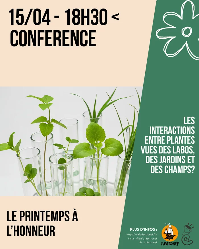 Conférence : Les interactions entre plantes vues des labos, des jardins et des champs?