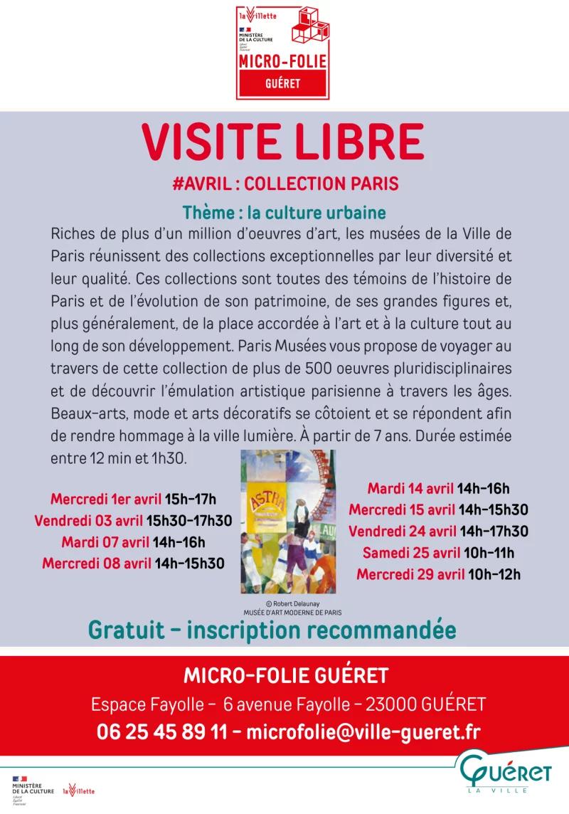 Visite libre collection Paris