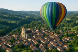 Survoler Eymoutiers en Montgolfière