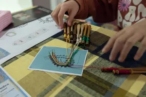 Démonstration de dentelle