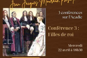 Jean-Jacques Mouraux présente 3 conférences sur l'Acadie