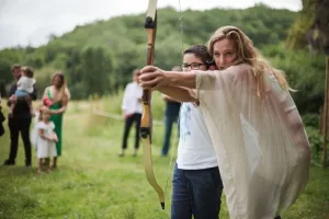 Atelier tir à l'arc au Château de Commarque - Châteaux en fête