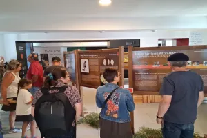 Visite du centre d'interprétation Mehaka sur la Basse Navarre en français.