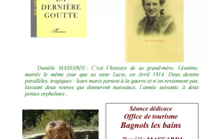SÉANCE DÉDICACE DANIÈLE MASSARDI