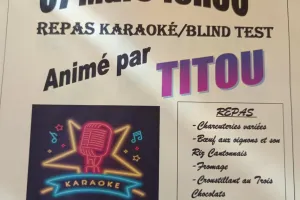 Soirée repas karaoké/blind test