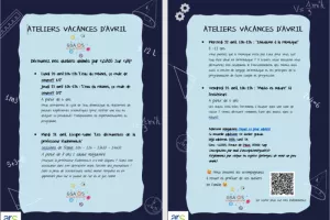Ateliers vacances d'avril