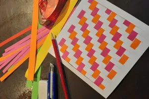 Atelier créatif - Cartes tissées