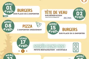 Soirées Spéciales avril - Restaurant Les Pâturages