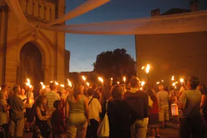 Visite de la bastide aux flambeaux