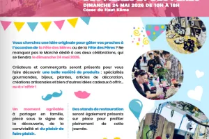 Le marché de la fête des mères et des pères