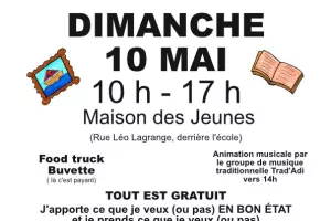 Marché gratuit gratiféria de printemps
