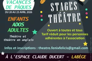 Stages de théâtre vacances de Pâques