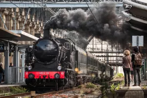 Escale du train à vapeur de Soulac 1900 à Lesparre