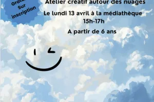 Atelier « Les têtes dans les nuages » à la médiathèque ☁️