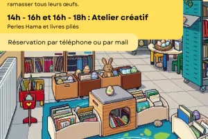 Chasse aux oeufs à L'Île aux Livres