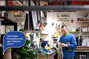 Démonstration de gravure en taille-douce