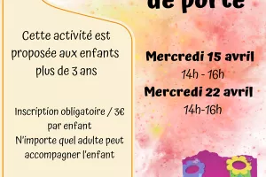 Atelier scrapbooking "Étiquettes de porte"