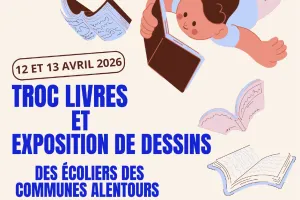 Troc livres et exposition de dessins