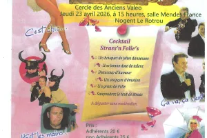 Cocktail Strass'n Folie's - Organisé par le cercle des anciens de Valéo