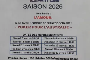 Représentation Théâtrale par l'Association Les Trois Coups